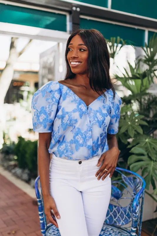 BuddyLove Felicity Puff Sleeve Bodysuit - Chrysanthemum sold by Buddy Love