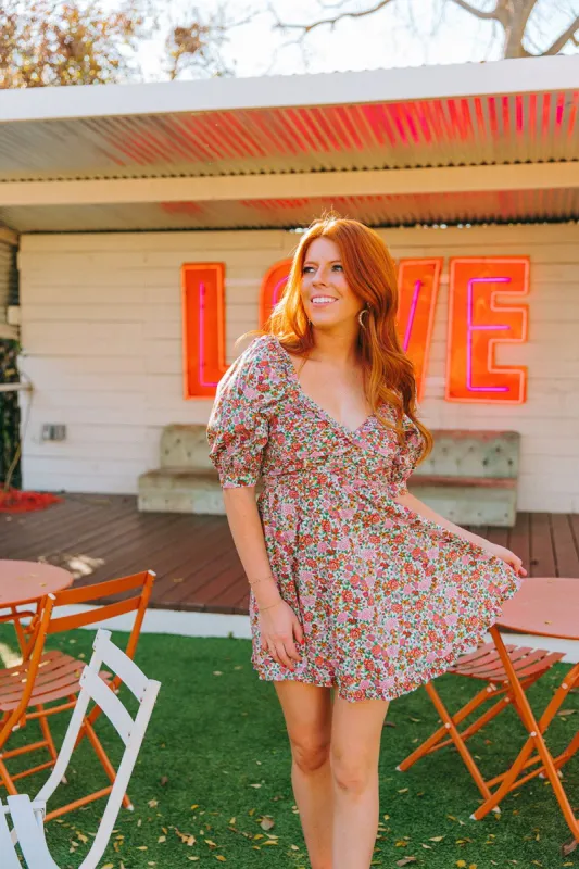 BuddyLove Poppy Puff Sleeve Mini Dress - Windsor sold by Buddy Love