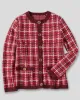 Appleseeds Women's Tweed Cardigan Sweater - Red - XL - Misses sold by Buff