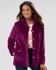 Appleseeds Women's Wide-Wale Corduroy Shirt Jacket - Purple - LPS - Petite Short sold by Buff