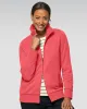 Appleseeds Women's Candace Everyday Knit Zip Jacket - Pink - PS - Petite sold by Buff
