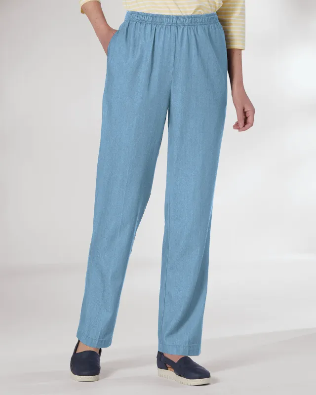 Appleseeds Women's Tencel/Cotton Easy Pants - Yellow - 2X - Womens Plus sold by Buff