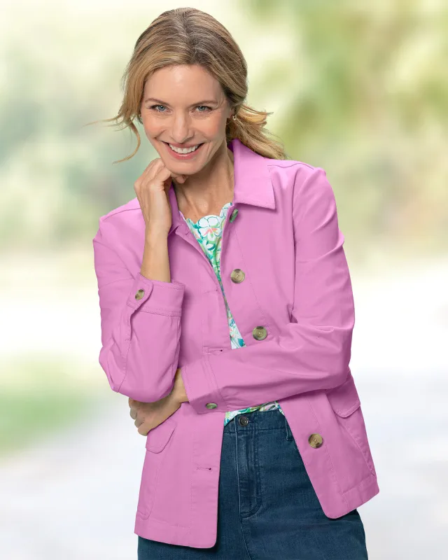 Appleseeds Women's Dennisport Anywhere Jacket - Pink - 1X - Womens Plus sold by Buff