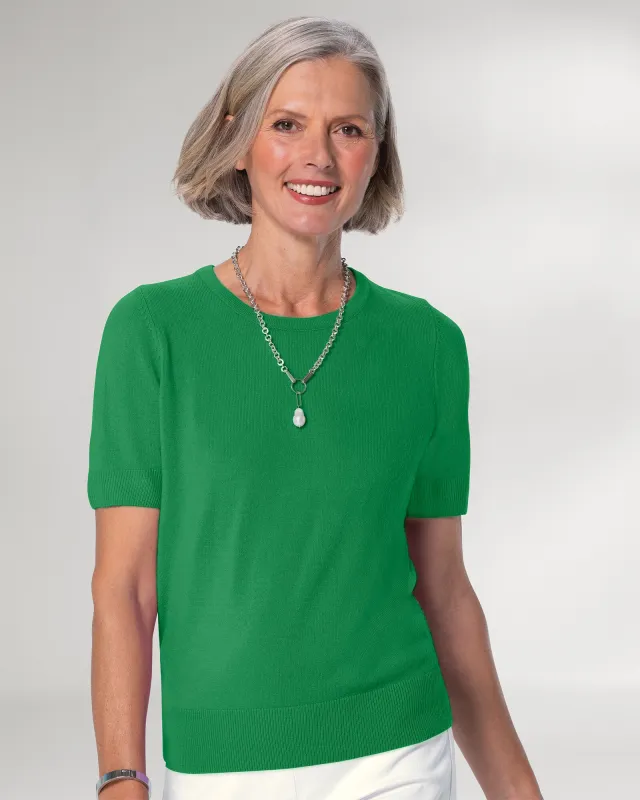 Appleseeds Women's Spindrift™ Short-Sleeve Shell - Green - 2X - Womens Plus sold by Buff