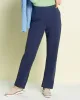 Appleseeds Women's FlexKnit 7-Pocket Straight Pull-On Pants - Tan - M - Misses sold by Buff