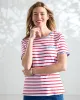 Appleseeds Women's Essential Cotton Striped Pocket Tee - Multi - PXL - Petite sold by Buff
