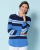 Appleseeds Women's Textured Color-Block Sweater - Multi - XL - Misses sold by Buff