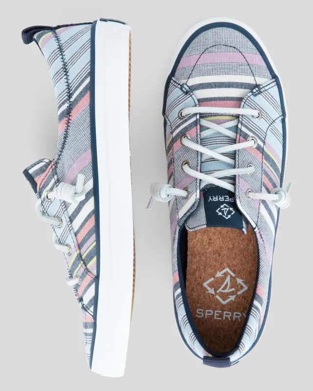 Appleseeds Women's Sperry Crest Vibe Seacycled Canvas Sneaker - Multi - 8 - Medium sold by Buff