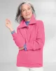 Appleseeds Women's Shaker & Cable Quarter-Zip Sweater - Blue - L - Misses sold by Buff