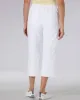 Appleseeds Women's Dreamflex Fringe-Hem Comfort-Waist Capri Jeans - White - 6P - Petite sold by Buff