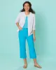 Appleseeds Women's Dreamflex Fringe-Hem Comfort-Waist Capri Jeans - White - 6P - Petite sold by Buff