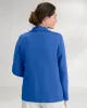 Appleseeds Women's Bayside Cotton Sweater Blazer - Blue - M - Misses sold by Buff
