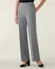 Appleseeds Women's Slimtacular® Ponte Wide-Leg Pants - Black - PL - Petite Short sold by Buff