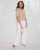 Appleseeds Women's Linen/Cotton Honeycomb Polo - Multi - XL - Misses sold by Buff