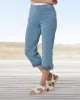 Appleseeds Women's Classic Knit Denim Capri - Denim - PM - Petite sold by Buff