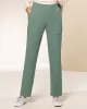 Appleseeds Women's Everyday Knits 4-Pocket Relaxed Straight-Leg Pants - Blue - MPS - Petite Short sold by Buff
