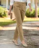 Appleseeds Women's Stretch Wide-Wale Corduroy Fly-Front Pants - Brown - 6 - Misses sold by Buff
