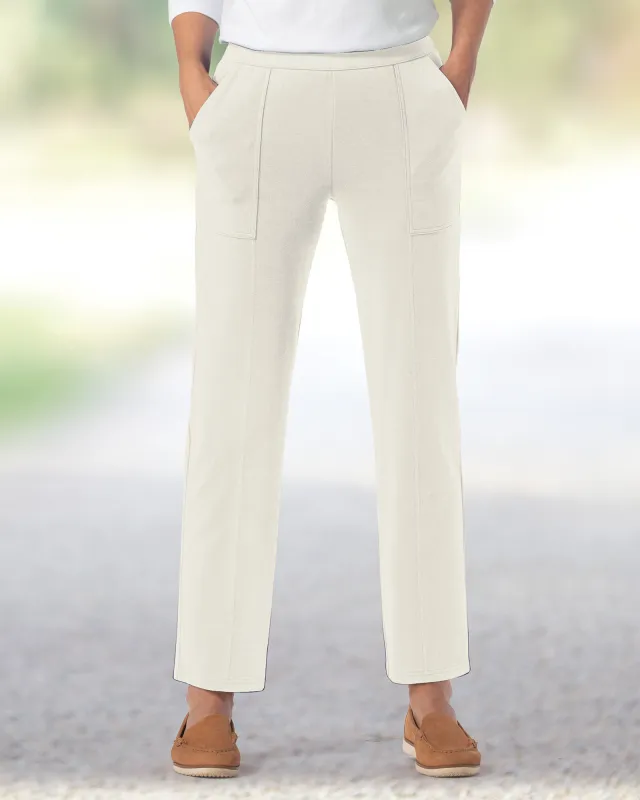 Appleseeds Women's Everyday Knit Utility Ankle Pants - Grey - S - Misses sold by Buff