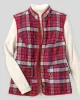 Appleseeds Women's Berkshire Tartan Quilted Vest - Pink - M - Misses sold by Buff