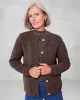 Appleseeds Women's Luxe Bouclé Cardigan - Brown - L - Misses sold by Buff