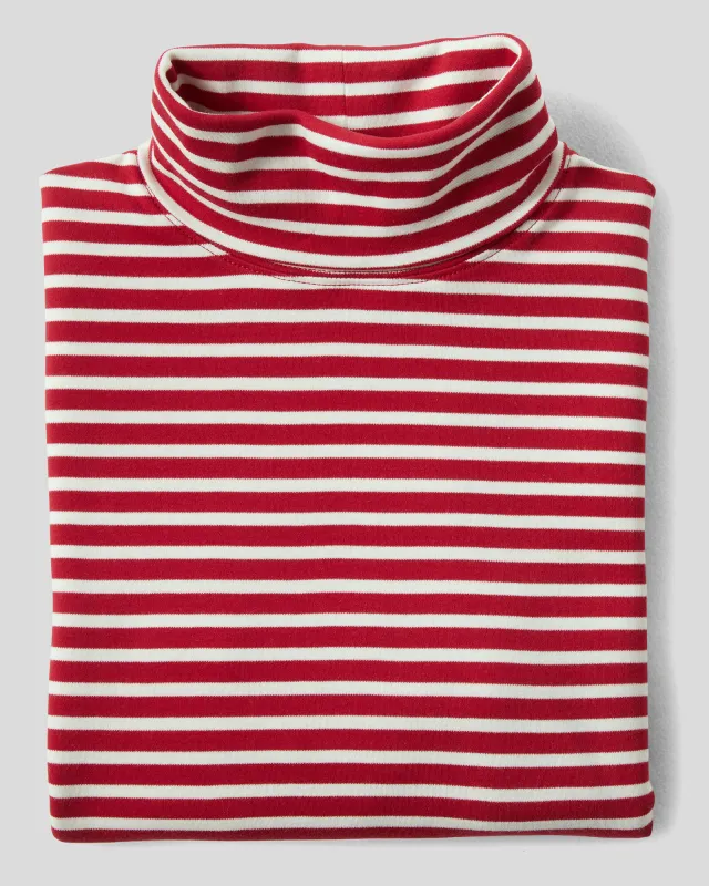 Appleseeds Women's Essential Cotton Striped Turtleneck - Multi - XL - Misses sold by Buff