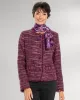 Appleseeds Women's Fringed Tweed Jacket - Purple - 14 - Misses sold by Buff