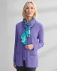 Appleseeds Women's Madison Crochet-Trim Cardigan - Pink - M - Misses sold by Buff