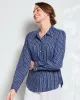 Appleseeds Women's Linen-Blend Shirt - Multi - XL - Misses sold by Buff