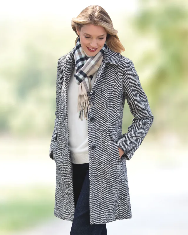 Appleseeds Women's Larry Levine® Updated Wool Coat - Multi - XL - Misses sold by Buff