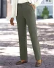 Appleseeds Women's Washable Gabardine Fly-Front Pants - Black - 4PS - Petite Short sold by Buff
