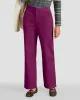 Appleseeds Women's Dennisport Comfort-Waist Relaxed Straight Leg Chinos - Purple - 8 - Misses sold by Buff