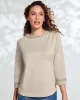 Appleseeds Women's Prima™ Cotton Hemstitch Tee - Tan - PM - Petite sold by Buff