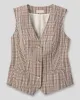 Appleseeds Women's Washable Gabardine Mini Plaid Vest - Multi - S - Misses sold by Buff