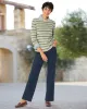 Appleseeds Women's Textured-Stripe Weekend Sweater - Multi - M - Misses sold by Buff