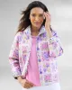 Appleseeds Women's Fresh Flowers Reversible Jacket - Multi - PXL - Petite sold by Buff