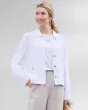 Appleseeds Women's Linen-Blend Jacket - White - XL - Misses sold by Buff