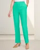 Appleseeds Women's Look-of-Linen Straight Leg Pull-On Pants - Blue - PL - Petite sold by Buff