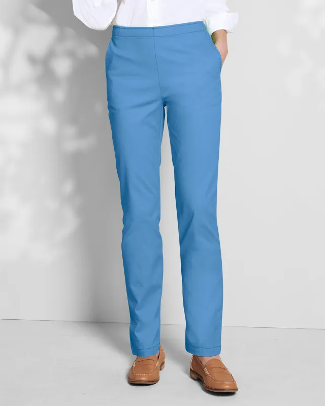 Appleseeds Women's Dennisport Easy Pull-On Chinos - Blue - 18 - Misses sold by Buff