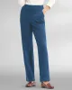 Appleseeds Women's Classic Knit Denim Straight Leg Pants - Denim - SPS - Petite Short sold by Buff