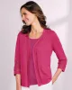 Appleseeds Women's Linen/Cotton Crochet-Trim Cardigan - White - S - Misses sold by Buff