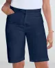 Appleseeds Women's Dennisport Comfort-Waist Shorts - Blue - 14P - Petite sold by Buff