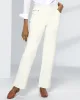 Appleseeds Women's DreamFlex Color Pull-On Relaxed Straight Leg Jeans - White - 18 - Misses sold by Buff