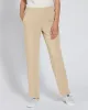Appleseeds Women's Everyday Knits 4-Pocket Relaxed Straight-Leg Pants - Tan - PM - Petite sold by Buff