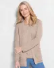 Appleseeds Women's Linen/Cotton Basketweave Cardigan - Multi - M - Misses sold by Buff