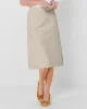 Appleseeds Women's Classic Knit Denim Skirt - Tan - LPS - Petite Short sold by Buff