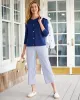 Appleseeds Women's Bayside Cotton Seaside-Buttons Cardigan - White - PS - Petite sold by Buff