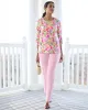 Appleseeds Women's All Abloom Button-Pocket Popover Tunic - Multi - XL - Misses sold by Buff