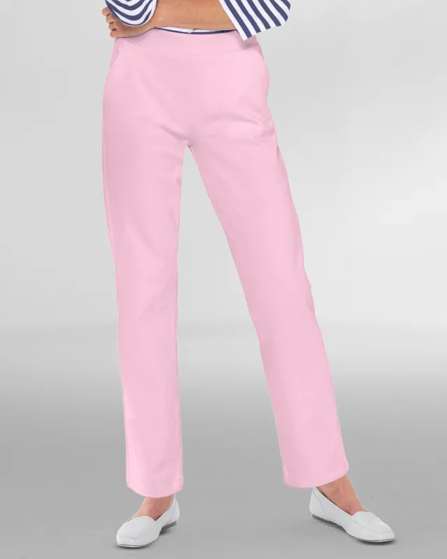 Appleseeds Women's Classic Knit Denim Straight Leg Pants - Pink - M - Misses sold by Buff