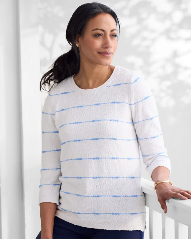 Appleseeds Women's Skinny-Stripe Pullover - Multi - S - Misses sold by Buff