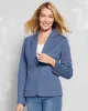 Appleseeds Women's Knit Blazer - Blue - PXL - Petite sold by Buff
